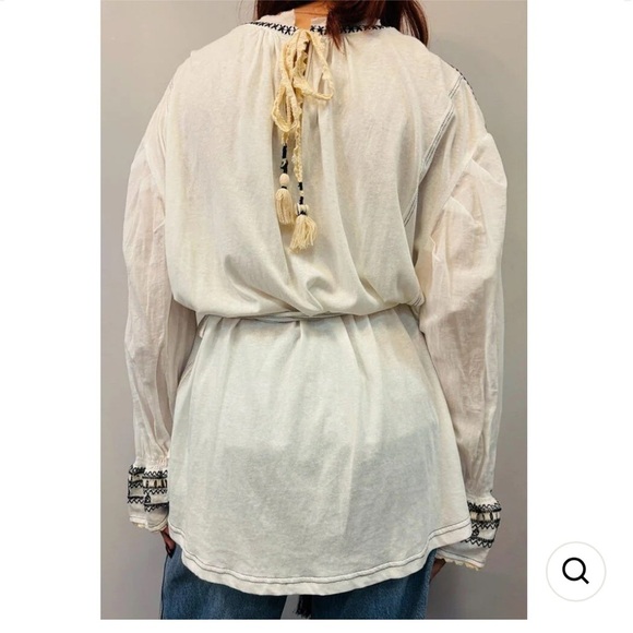FREE PEOPLE WOMENS EMBROIDERY ON HOLIDAY
TOP SMALL CREAM COLOR - Picture 10 of 10